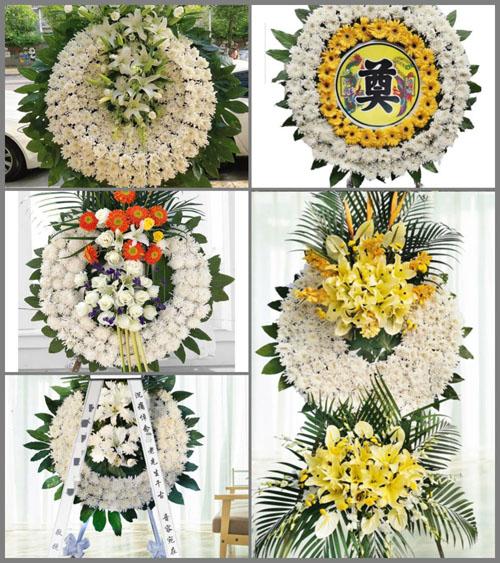 安徽马鞍山花山区塘西街道同意村花圈速递